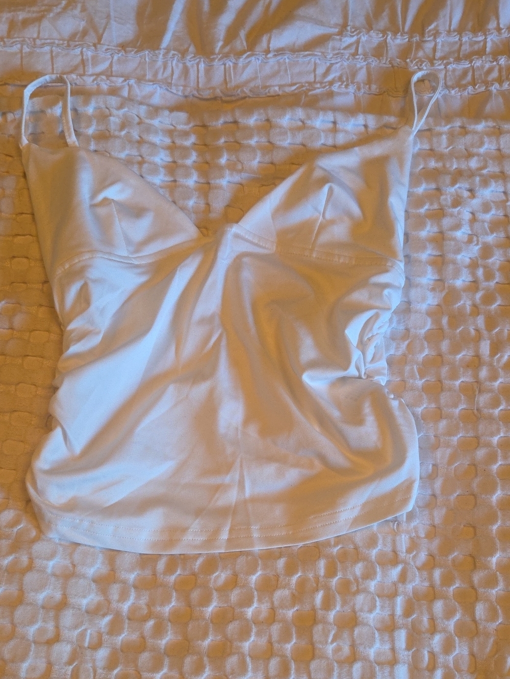 White Spaghetti Strap Cami Top